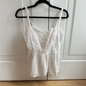 Lilly Pulitzer White Lace Camisole Top